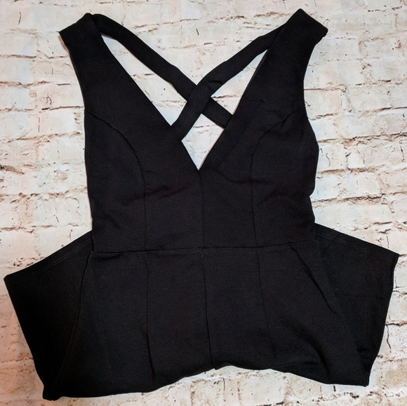 Last 2!! Sexy Plunging Cutout Caged Romper - Picture 4 of 8